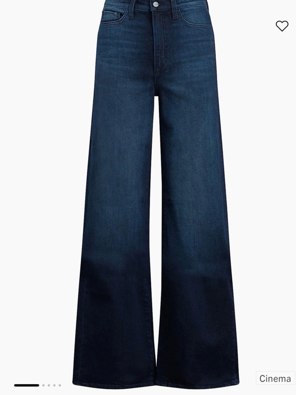 Joe's Jeans Dark Indigo Wide Leg High-Rise